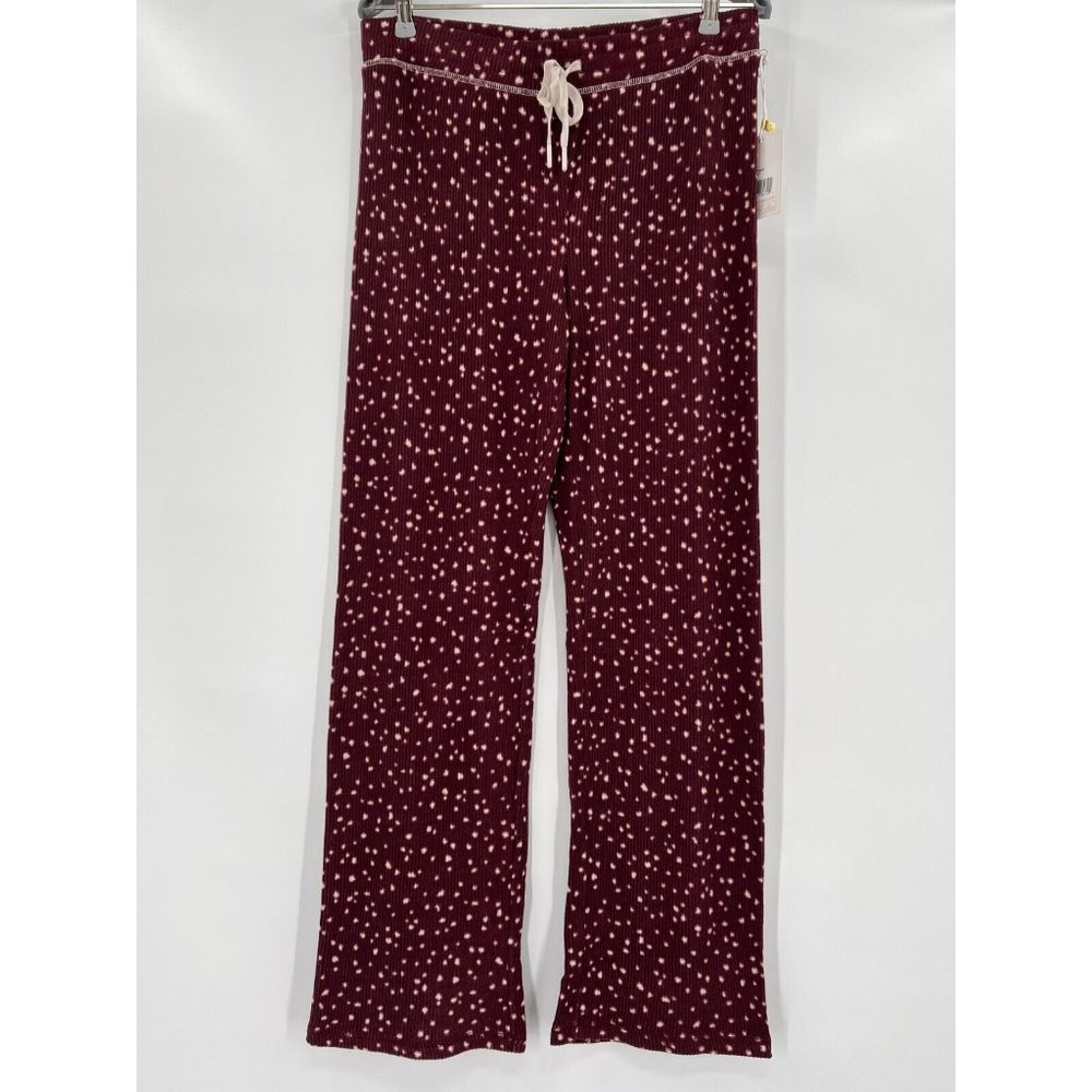 PJ Salvage My Friend Spot Knit Lounge Pajama Pants sz M Port RZFSP2 NWT